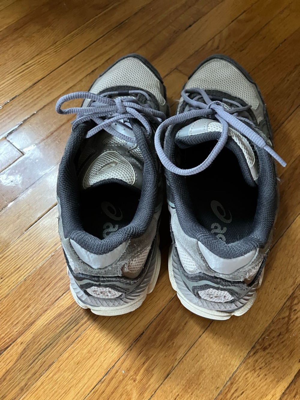 Asics Gel-NYC Oatmeal Obsidian Grey Sneakers - Picture 5 of 8